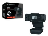Conceptronic AMDIS 1080P Full HD Webcam mit Mikro (AMDIS04B)